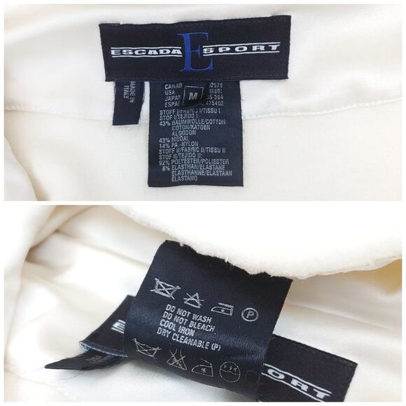 *RARE* Vintage Escada Sport Hooded Ivory White Jacket - Picture 16 of 16